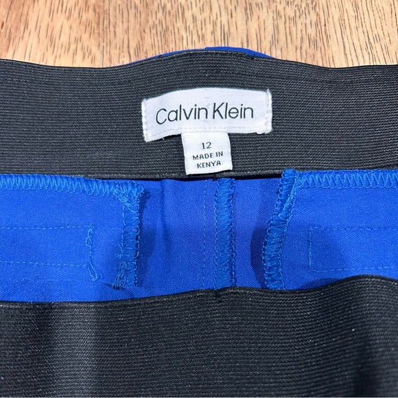 Calvin Klein Royal Blue Tapered Leg Ankle Length Women’s Pants Size 12 - Picture 3 of 8